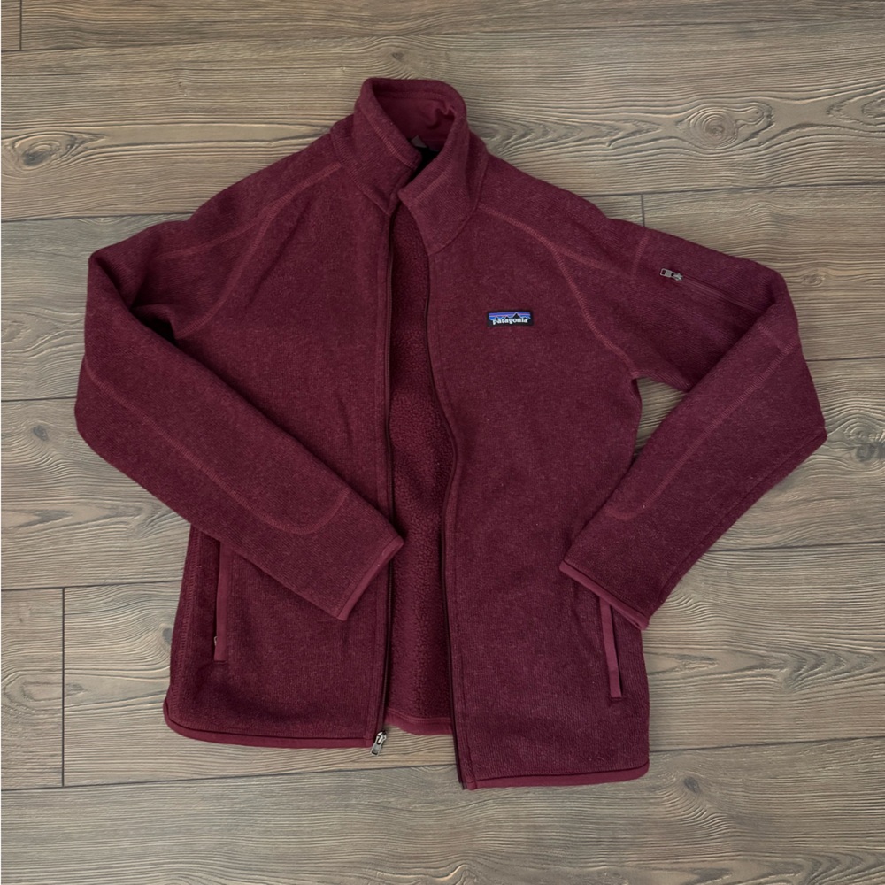 Patagonia Women's Zip-Up Jacket in Burgundy